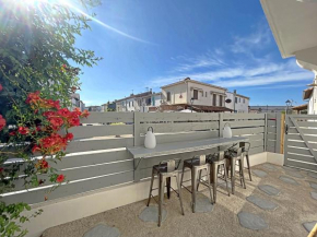 Maison au cœur du village, 110m², 9 pers, 4 ch, plage & commerces, clim, home cinéma - FR-1-475-95